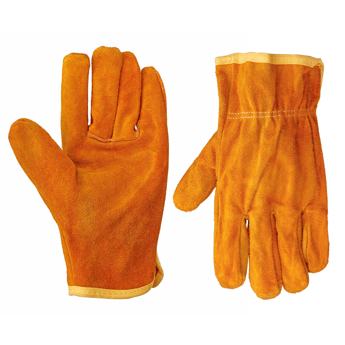 1 Pair PU Leather Welders Gloves Stove Fire Oven high heat fire Work Gloves
