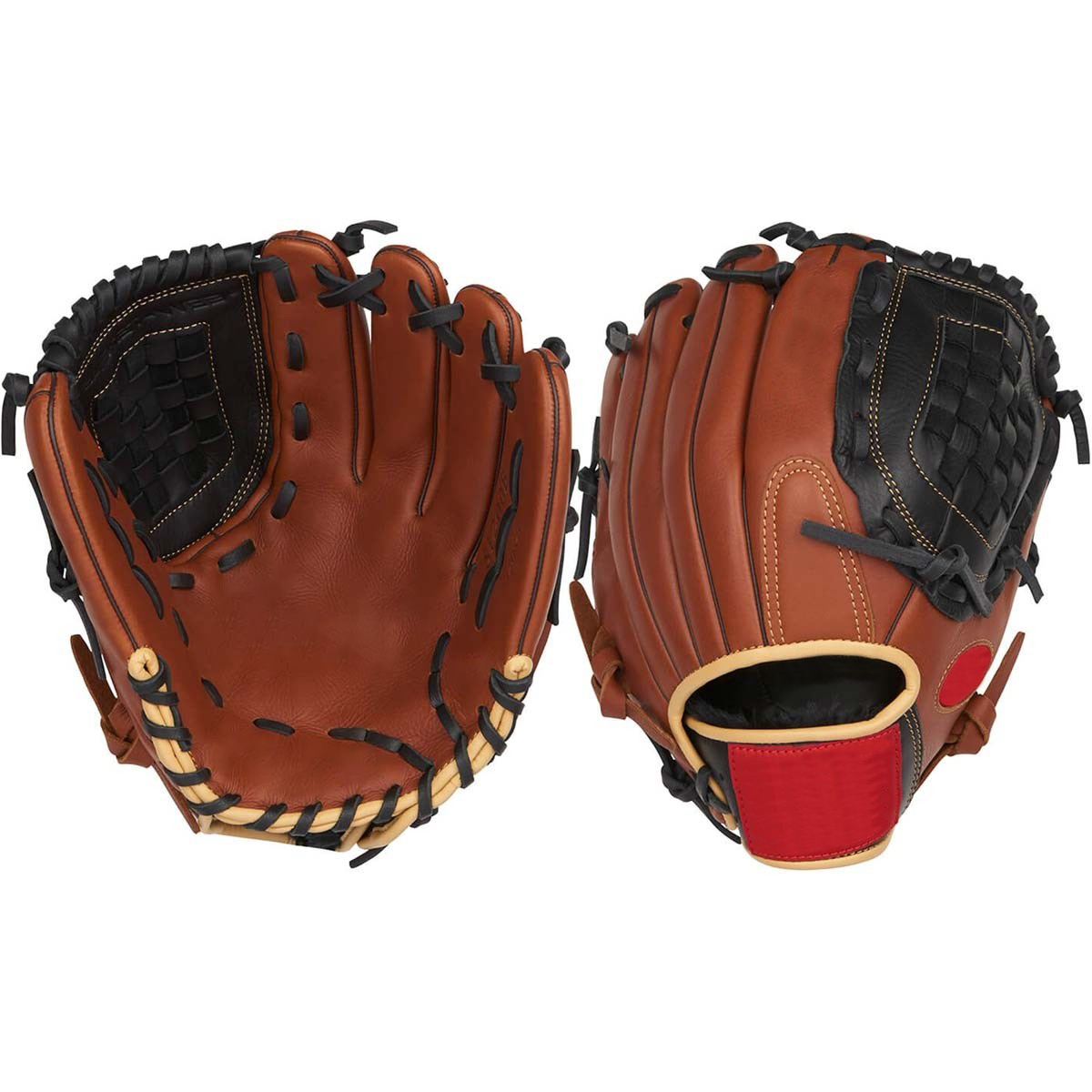Full leather basket web 12" right hand throw baseball gloves