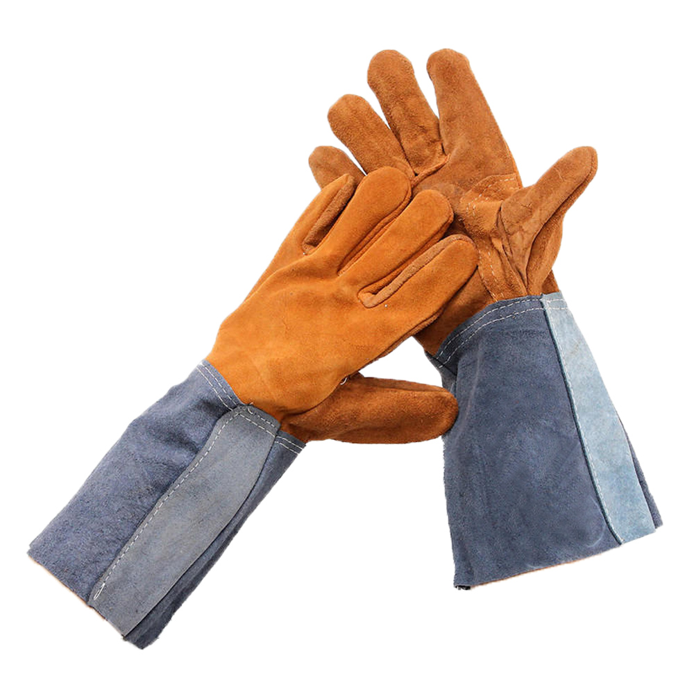Soft Cowhide Leather Welding work Gloves for Protecting Hand