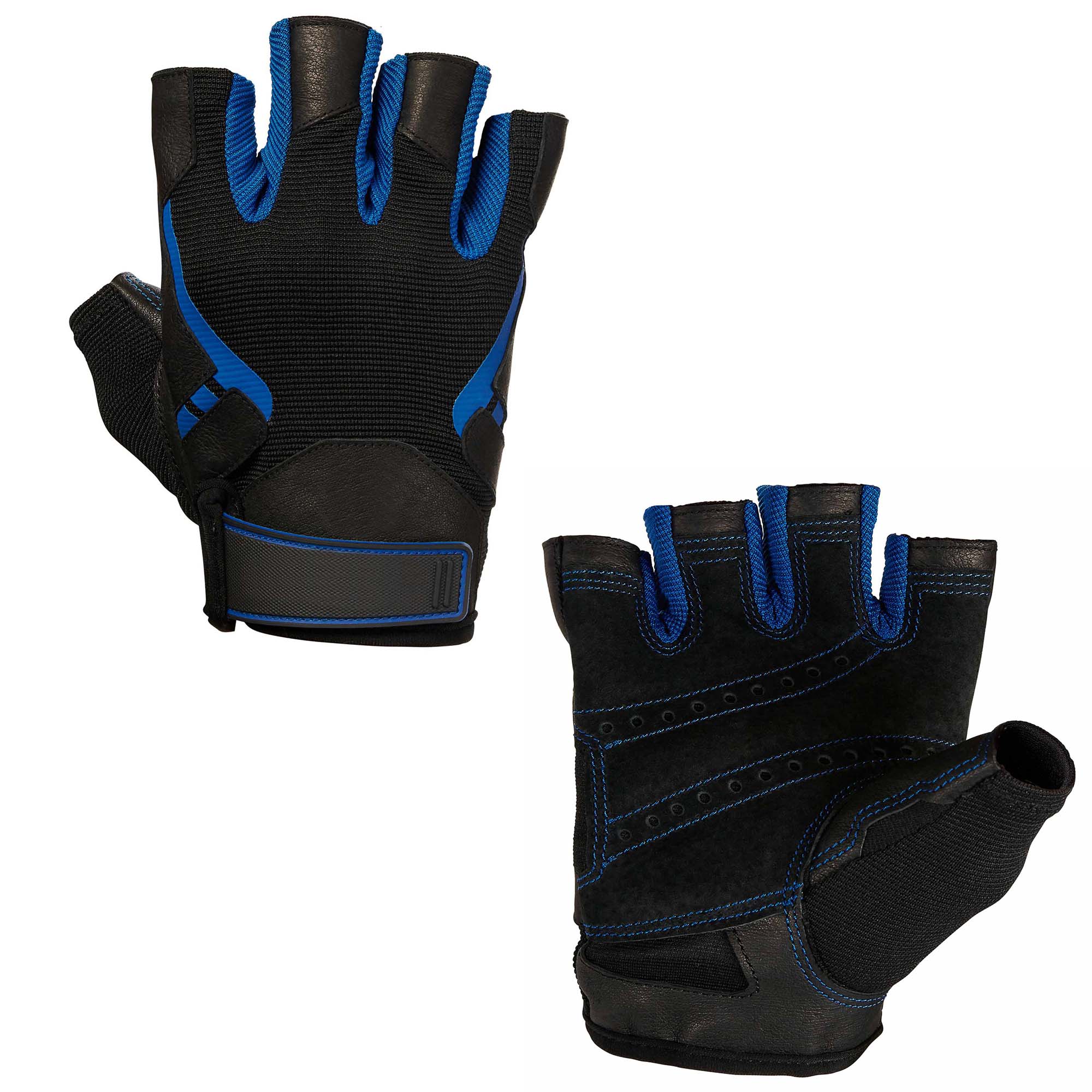 Good reputation leather palm breathable half-finger weight lifting gloves