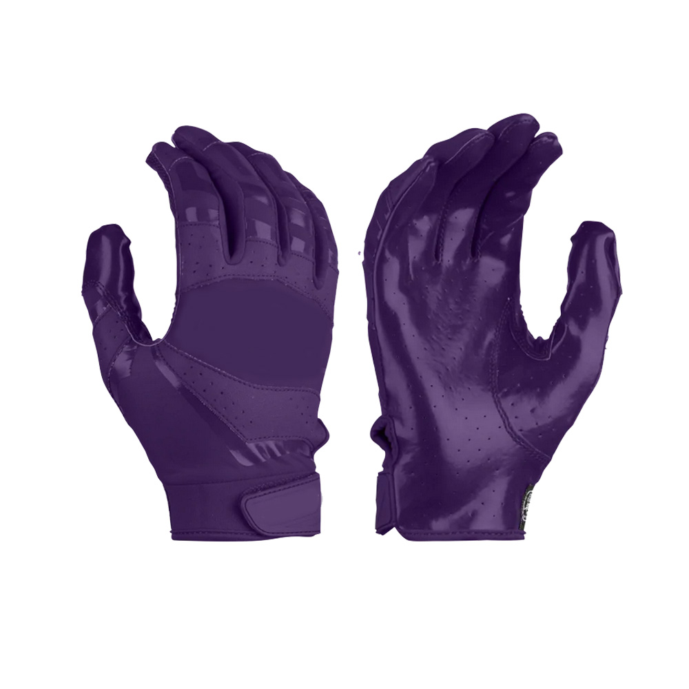 Solid receiver gloves silicone sticky american football gloves