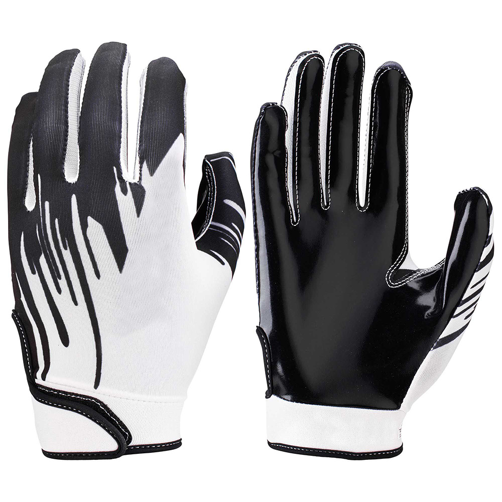 Hot sale super sticky with maximum catchability youth American football gloves