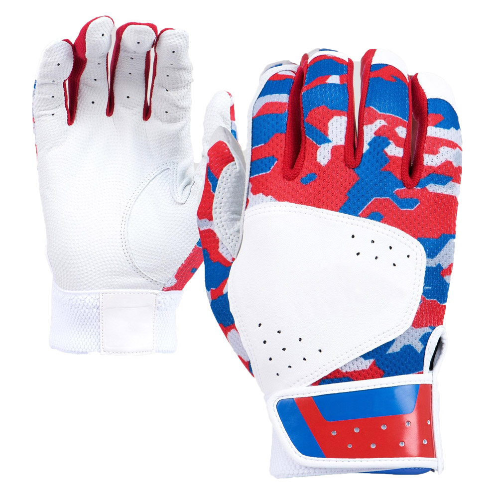 Professional breathable mesh camo batting gloves factory batting gloves supplier