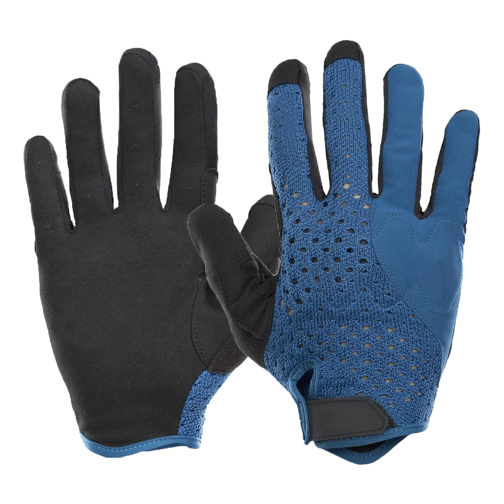 Wholesale ocean blue biker gloves professional breathable riding gloves for men