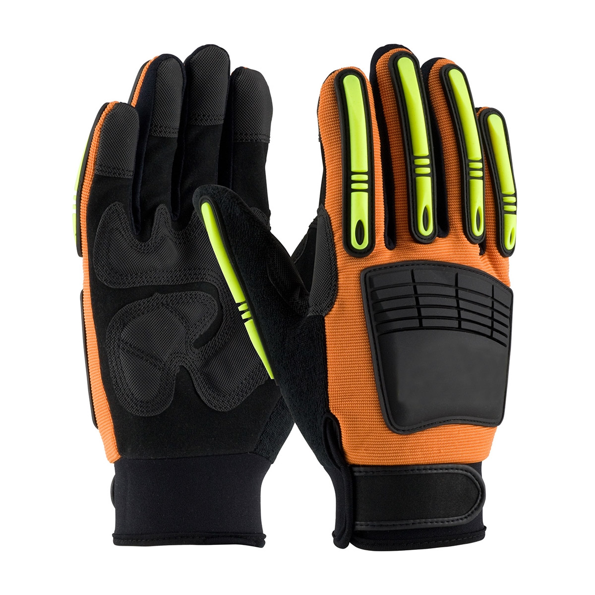 High Performance hard TPR knuckle protector padded mechanic gloves Oil & Gas Gloves