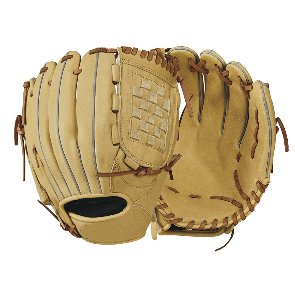 Personalized baseball receiving gloves soft leather with deep pocket OEM baseball gloves manufacture