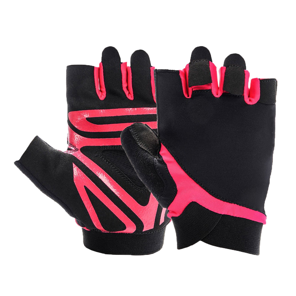 Women fitness training gloves pink gel grip cross-training gloves for yoga/fitness