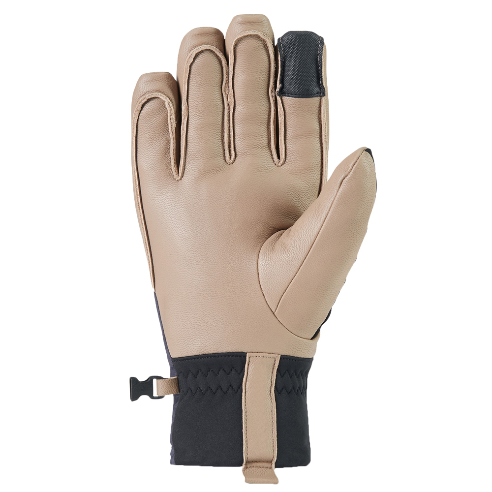 Best quality durable premium leather ski gloves 5 fingers touchable winter ski gloves