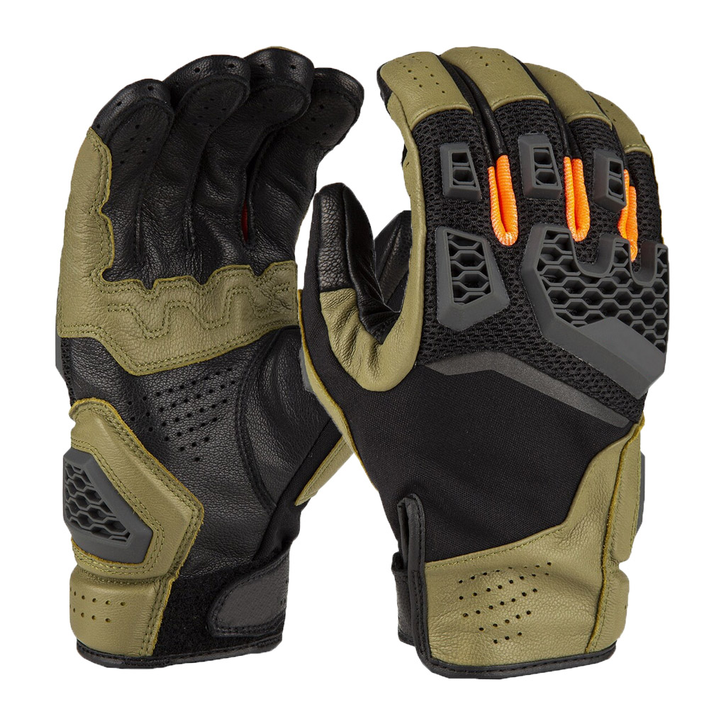 Top quality motorcycle gear leather protective road motorcycle gloves for men