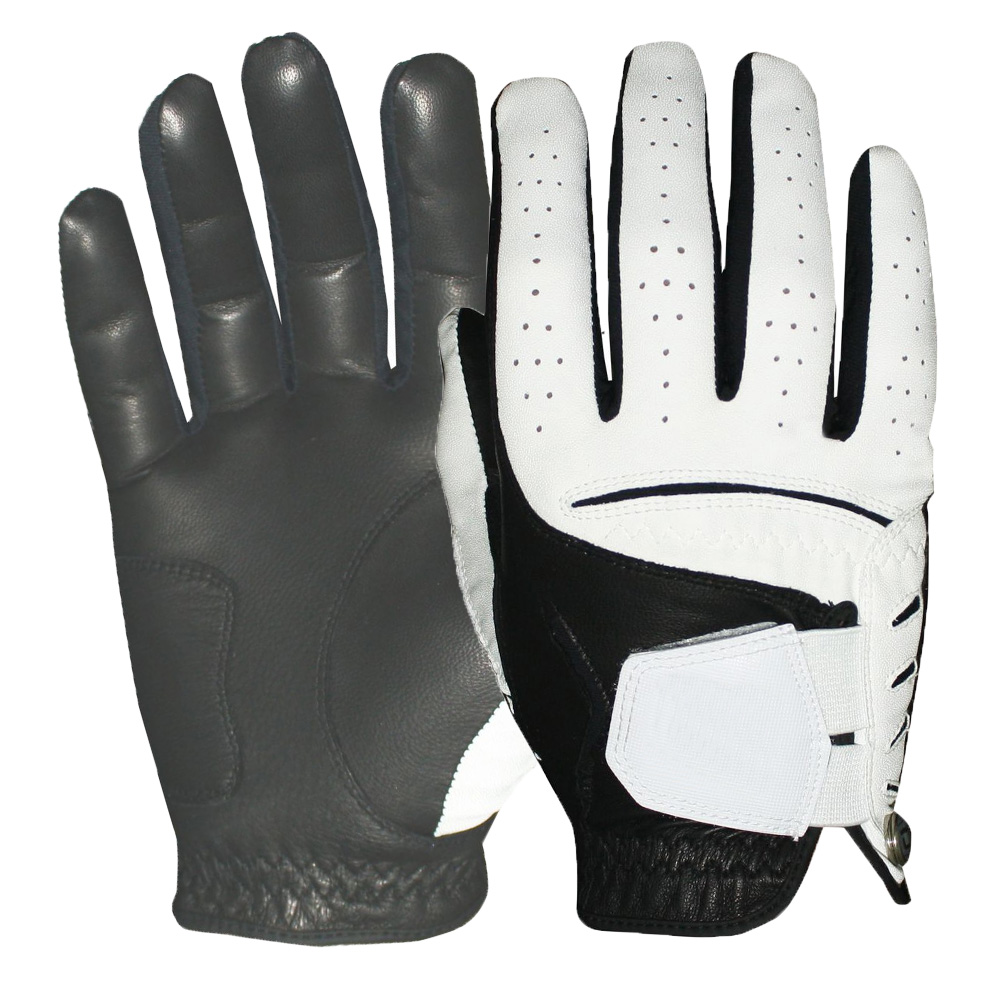 Premium Cabretta leather golf gloves left hand golf glove for men with ball marker