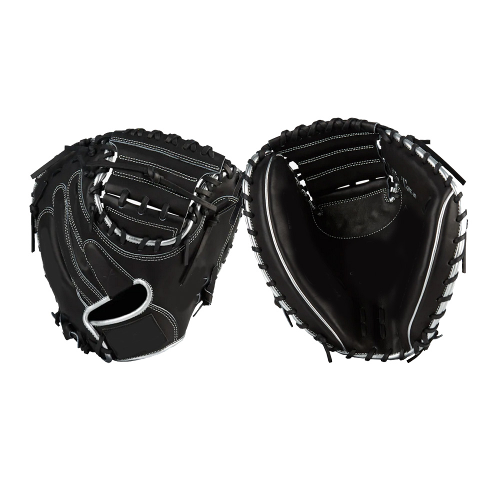 33 inch black baseball catcher mitt custom logo catcher mitt