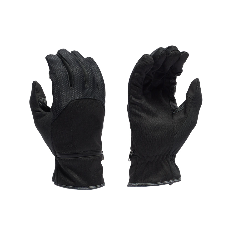 Black run gloves touch screen fingers running gloves factory