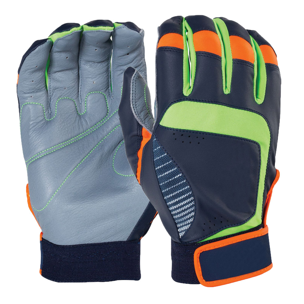 Top grade premium smooth leather padding batting gloves flexible&breathable batting gloves