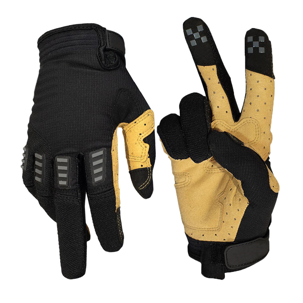 Summer MTB mountain bike gloves mens breathable TPR knuckle guards MTB bike gloves