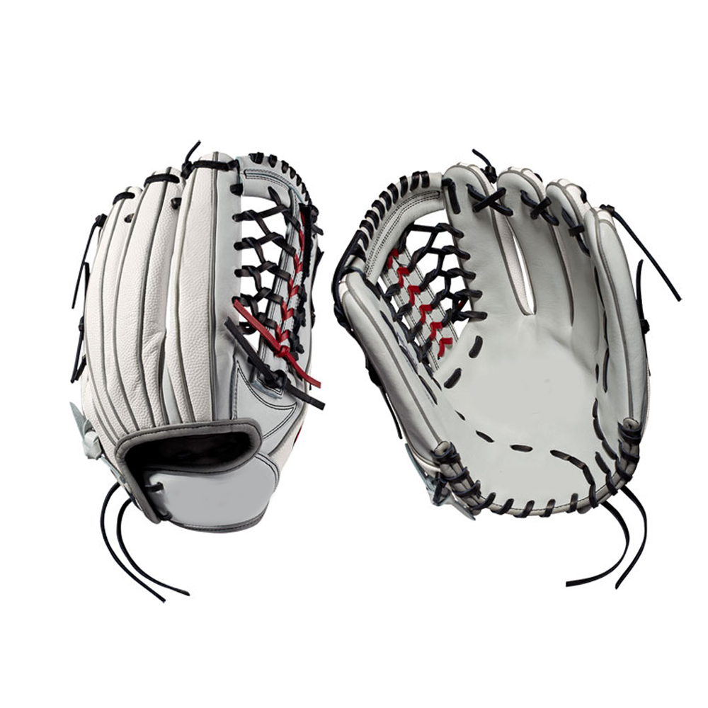 Fastpitch softball gloves T web custom logo white softball gloves
