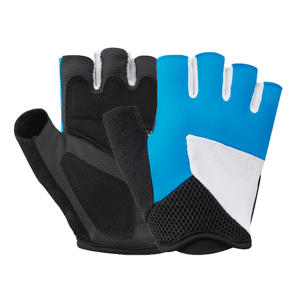 Wholesale cycling gloves, breathable knit mesh bike gloves, cycling gloves short fingers