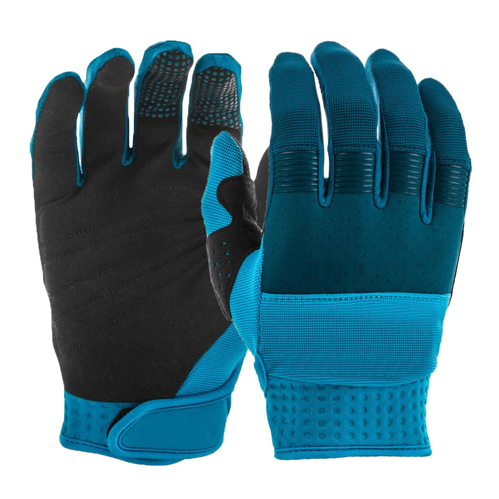 Full finger windproof MTB bike gloves lightly racing gloves durable blue