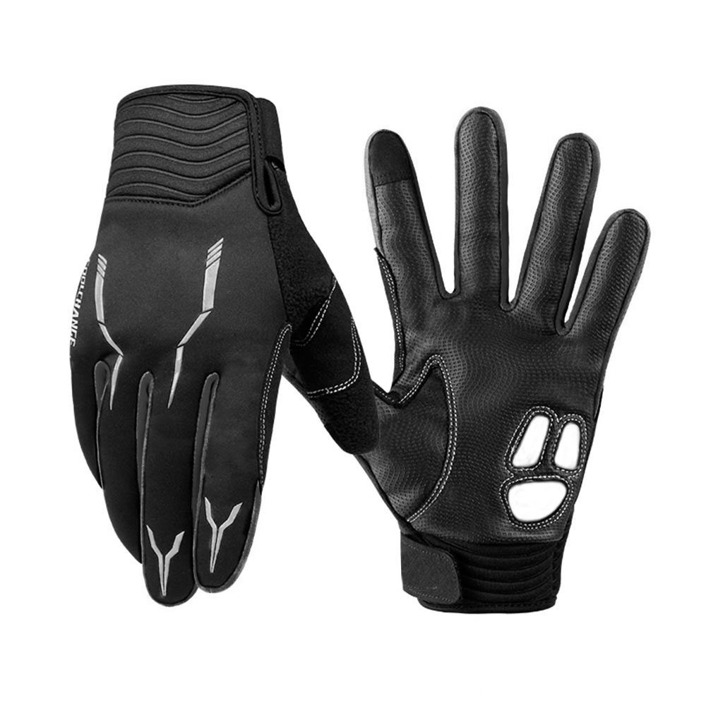 Good price anti-shock&anti-slip full fingers warm bicycle gloves