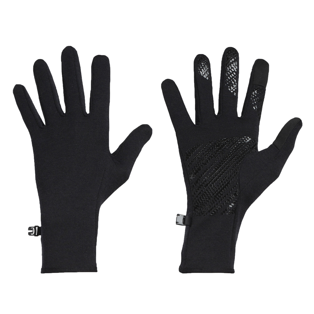 Hot sale black run gloves silicone grip Neoprene Sport running Gloves with Conductive function