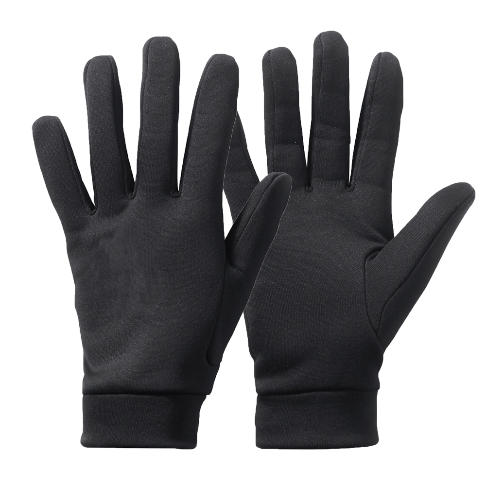 New Lightweight black polyester daily use gloves ski bike run gloves for adult hand protection