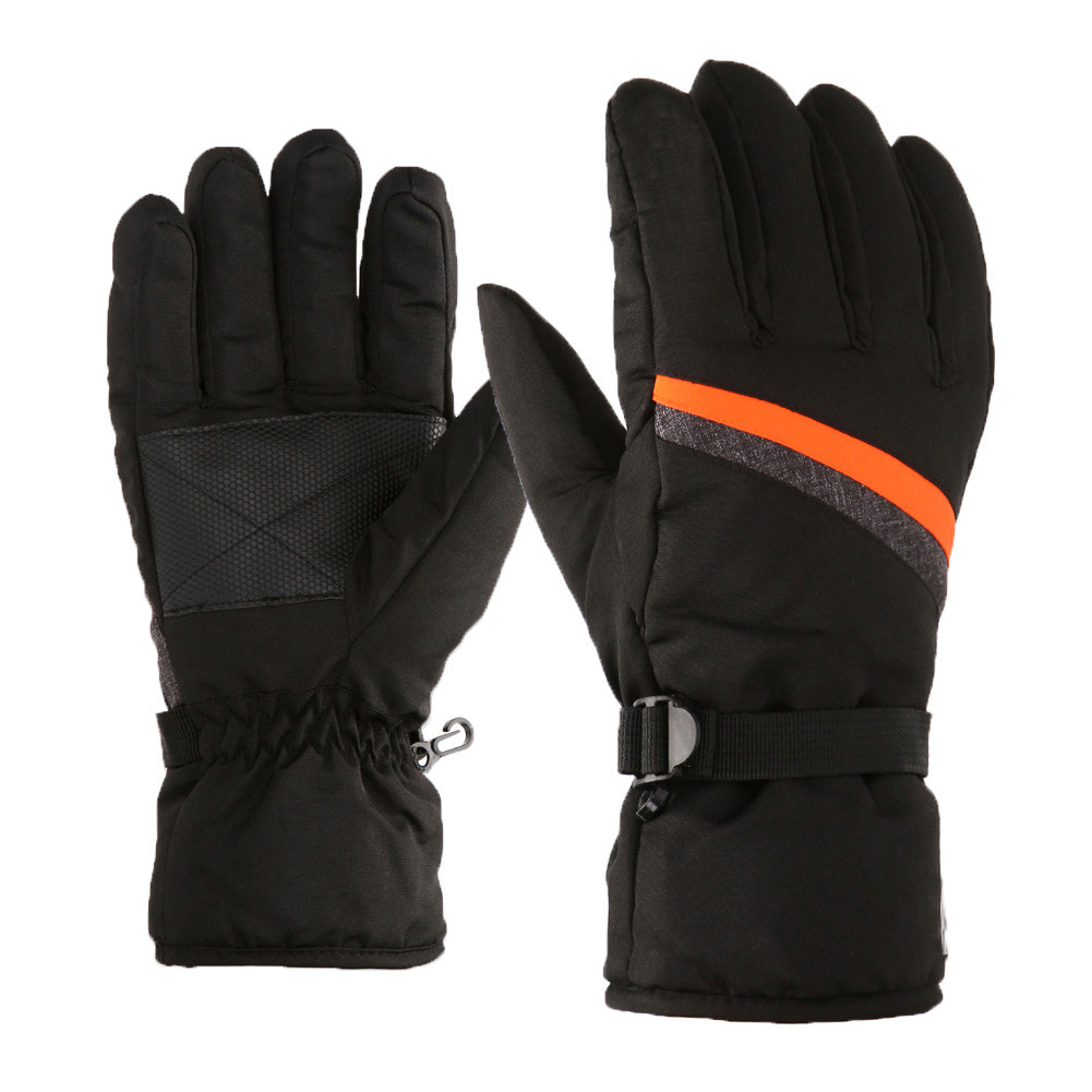 winter youth ski gloves waterproof and windstopper touchscreen fingers