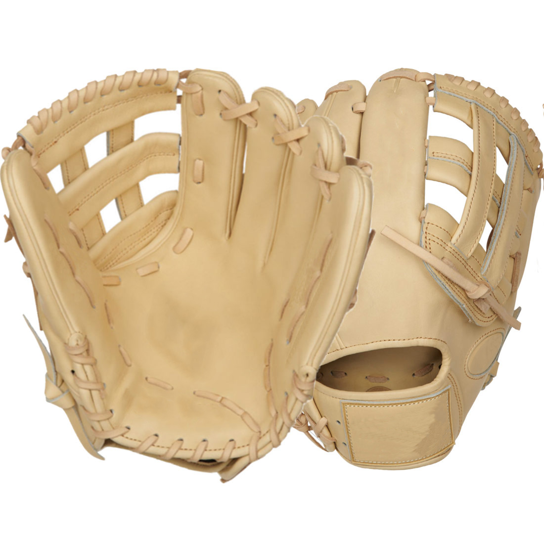 12.5" high quality cowskin leather durable infield reciever baseball softball gloves