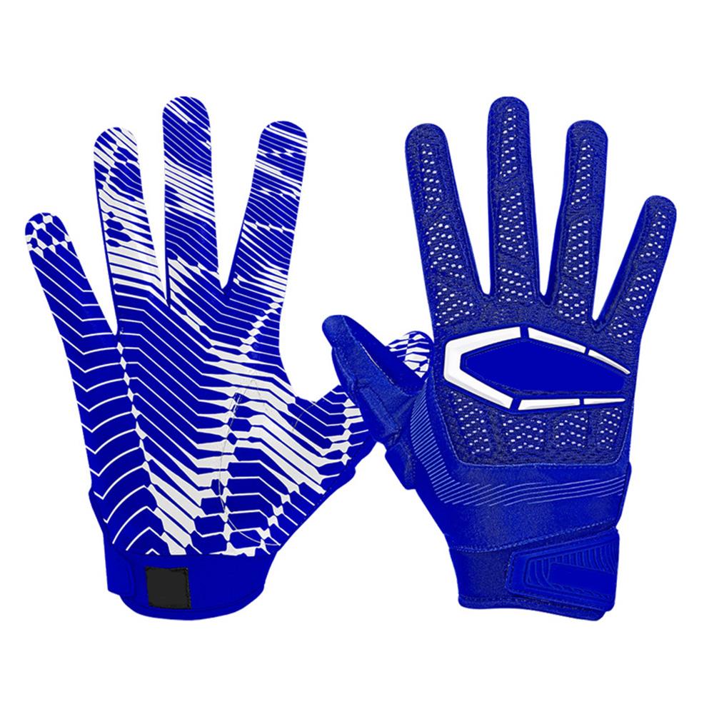 sticky palm light weight ventilation back secure closure American football gloves