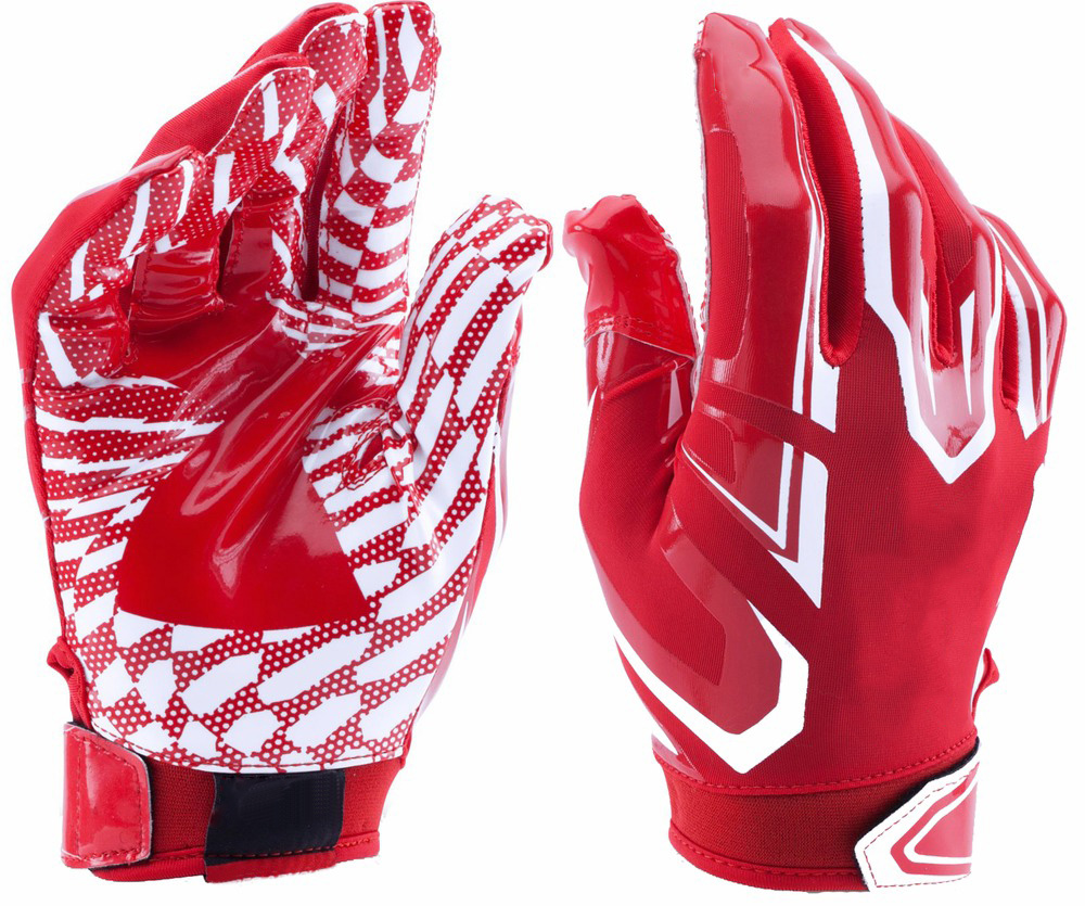 2020 popular super sticky palm customized color football gloves