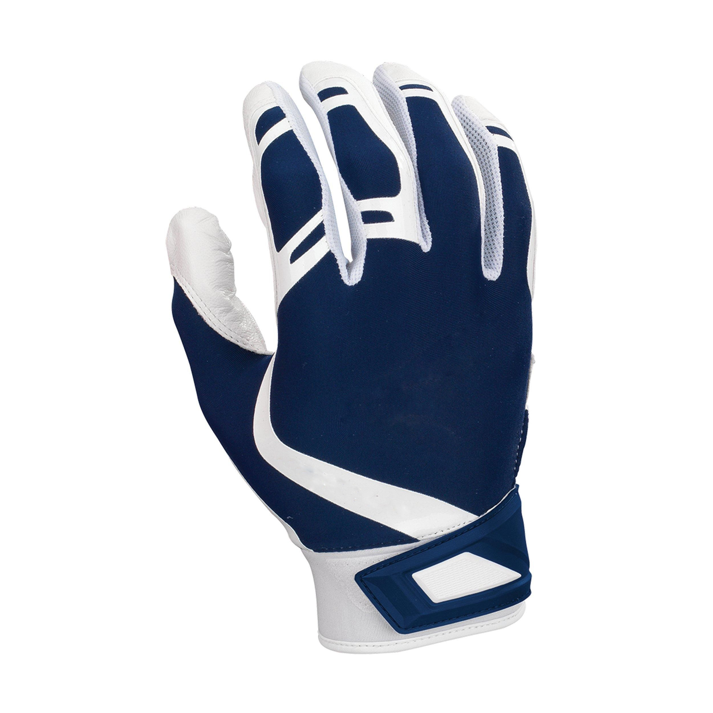 Flexible genuine leather strengthening palm durable batting gloves
