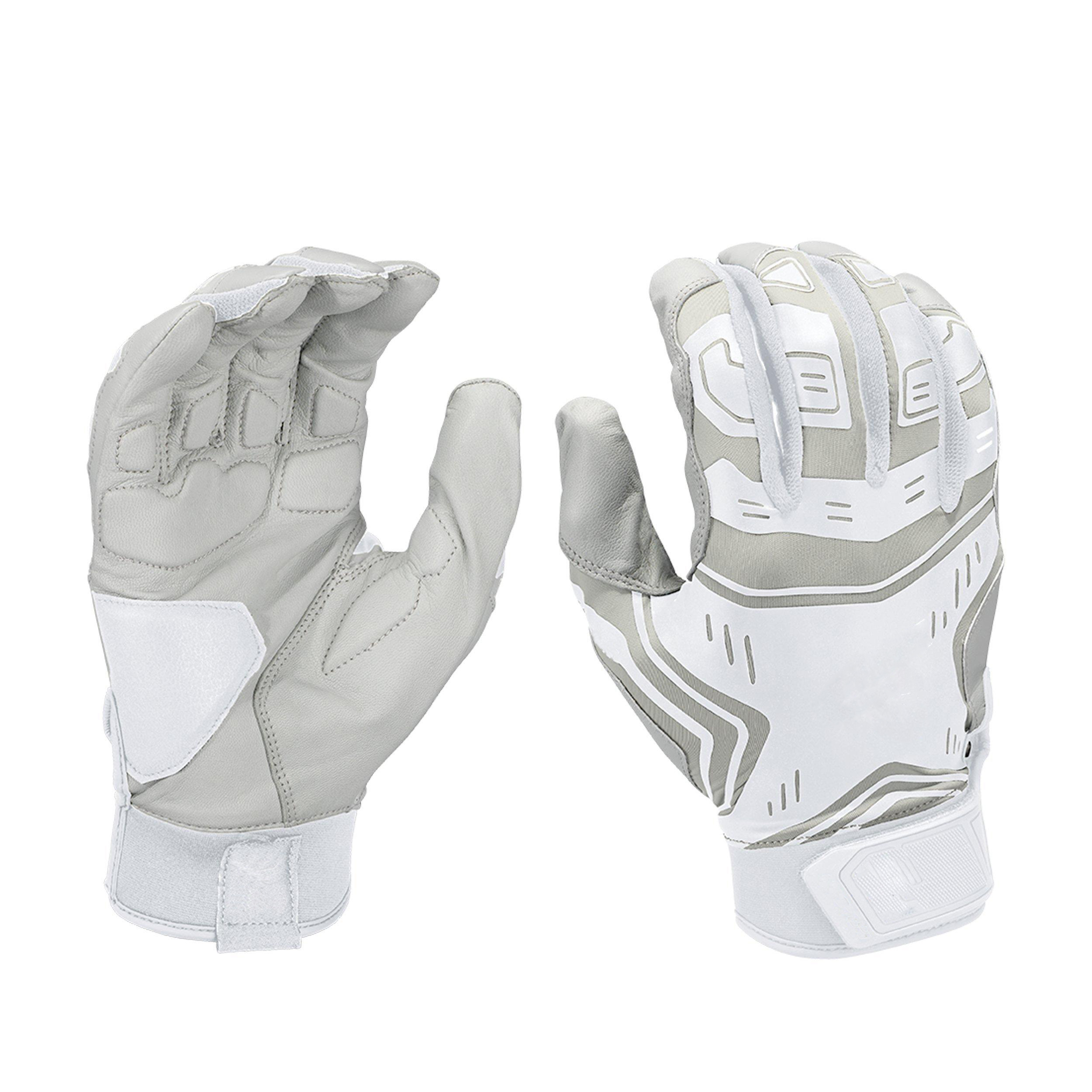 genuine leather durable pad strenghthen batting gloves