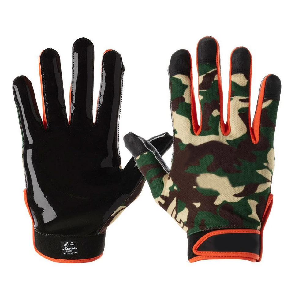 High quality grip football gloves flexible adult american football gloves