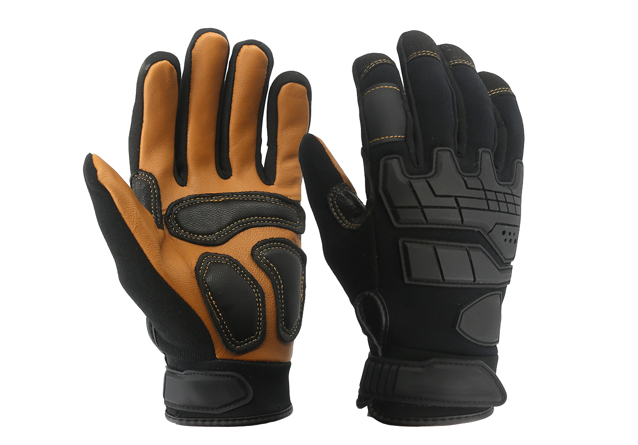 High dexterous wear resistance anti- cut TPR protect mechanic safety work gloves