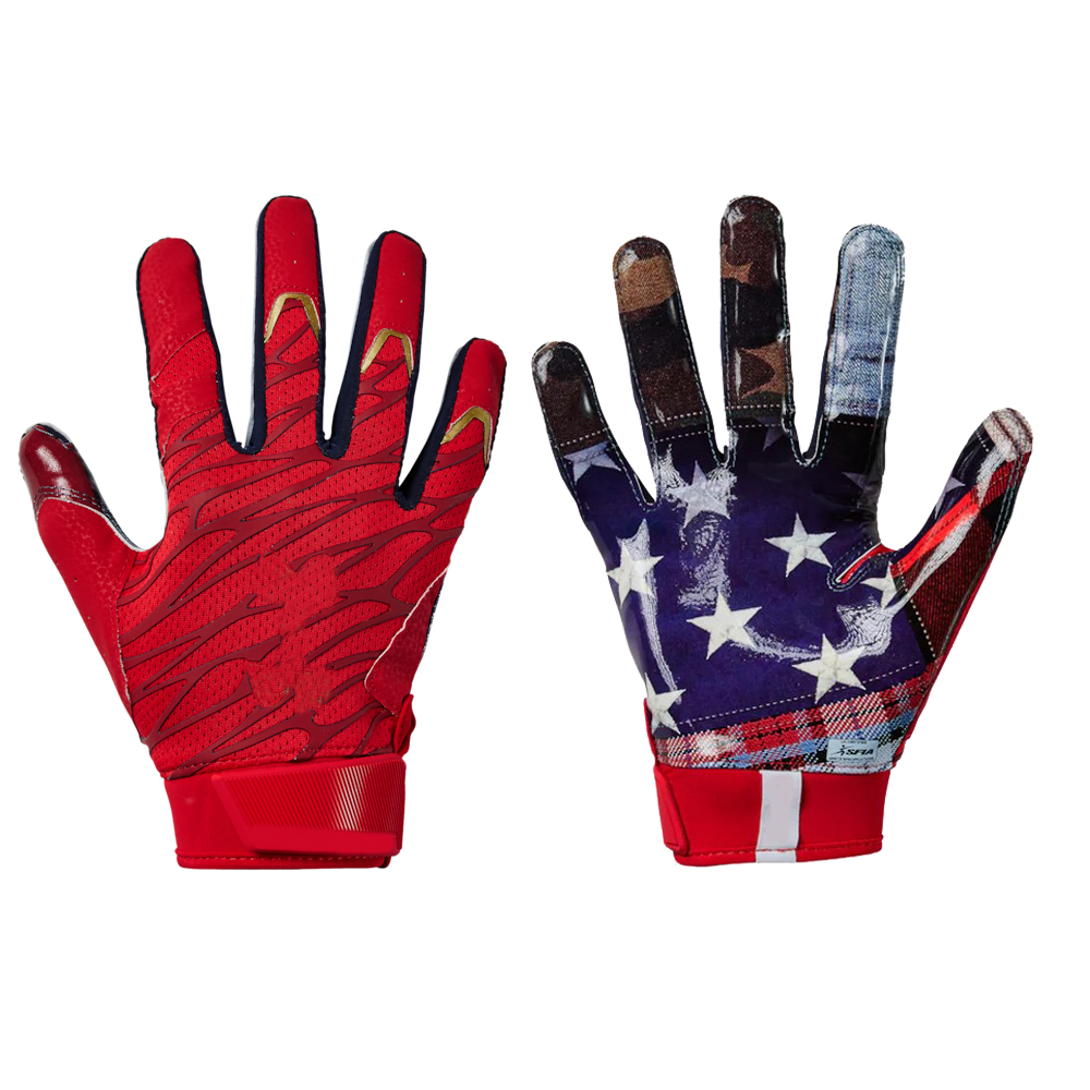 adult football receiver gloves sticky palm football gloves