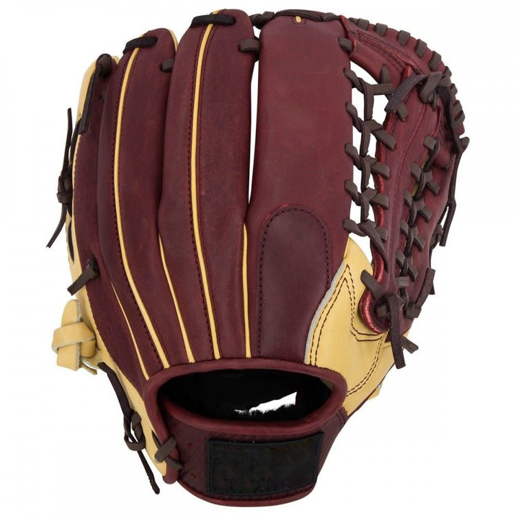 Full leather kip material weaving web infield right hand thrower baseball gloves