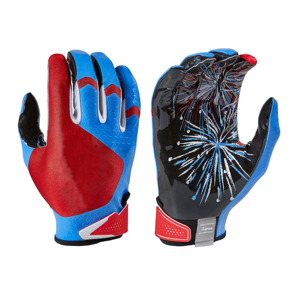 Custom printing american football gloves custom football gloves factory