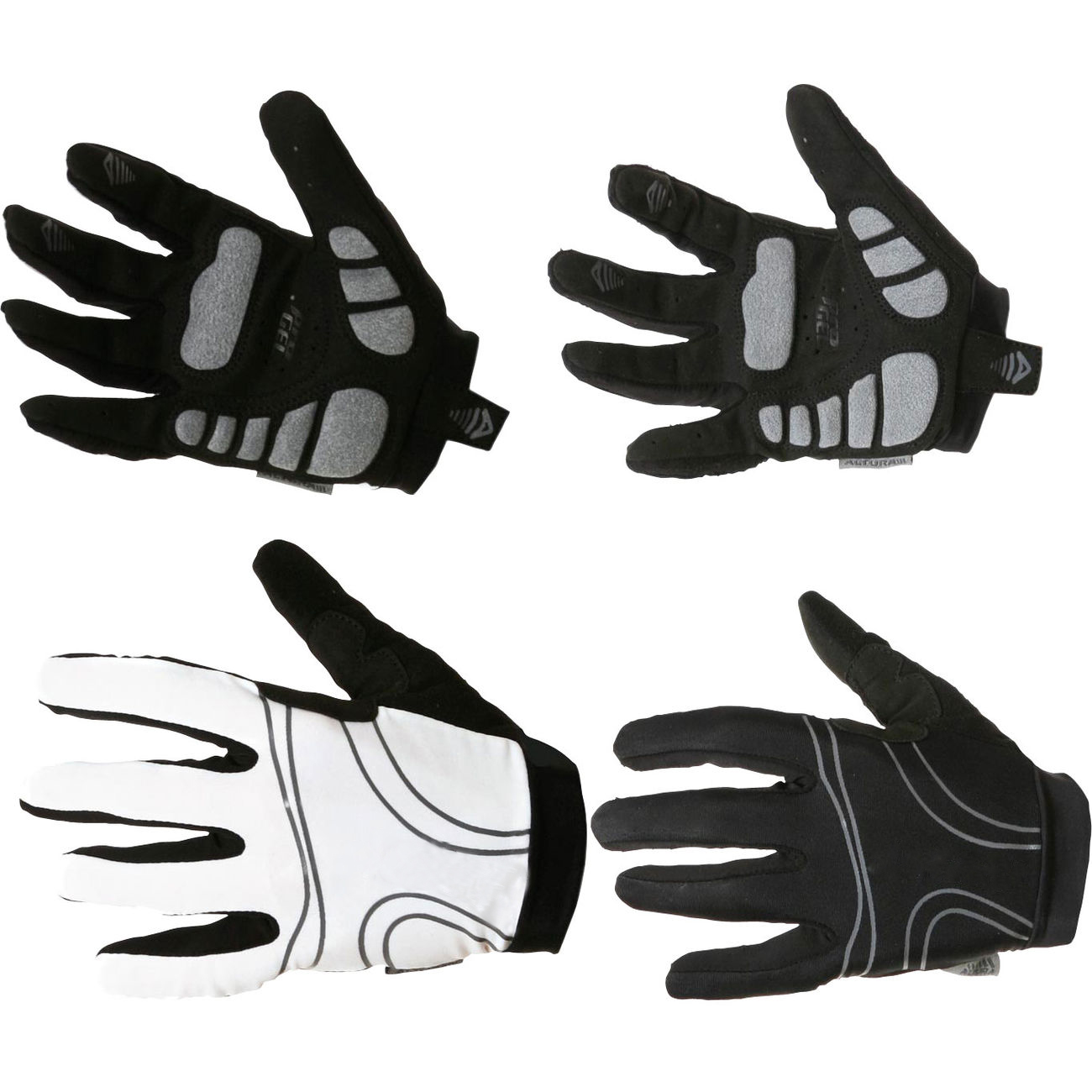 full finger bicycle gloves  pad reinforced durable flexible gloves