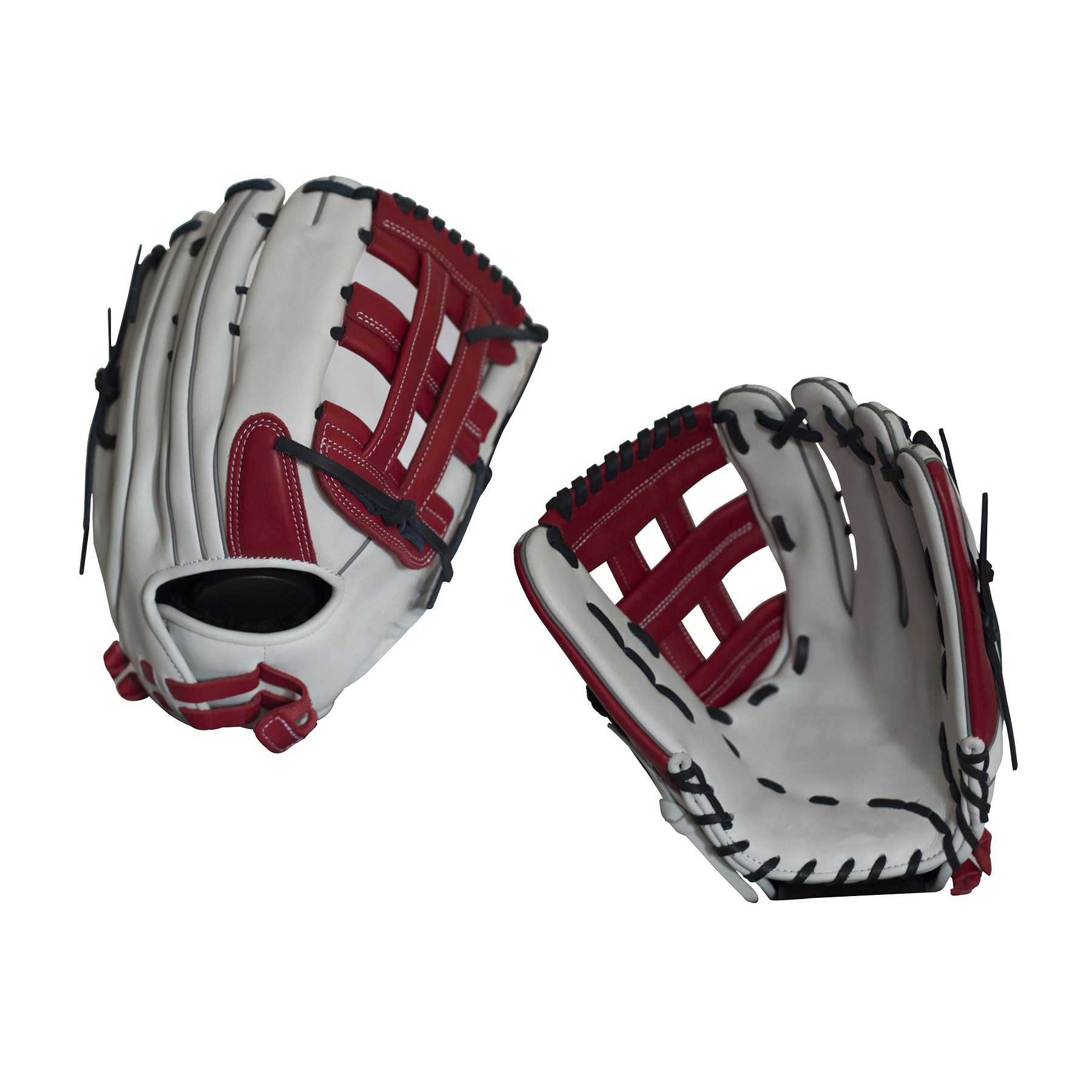 custom design 13.5 inch slowpitch  right hand throw H web  kip leather wholesale price baseball glov