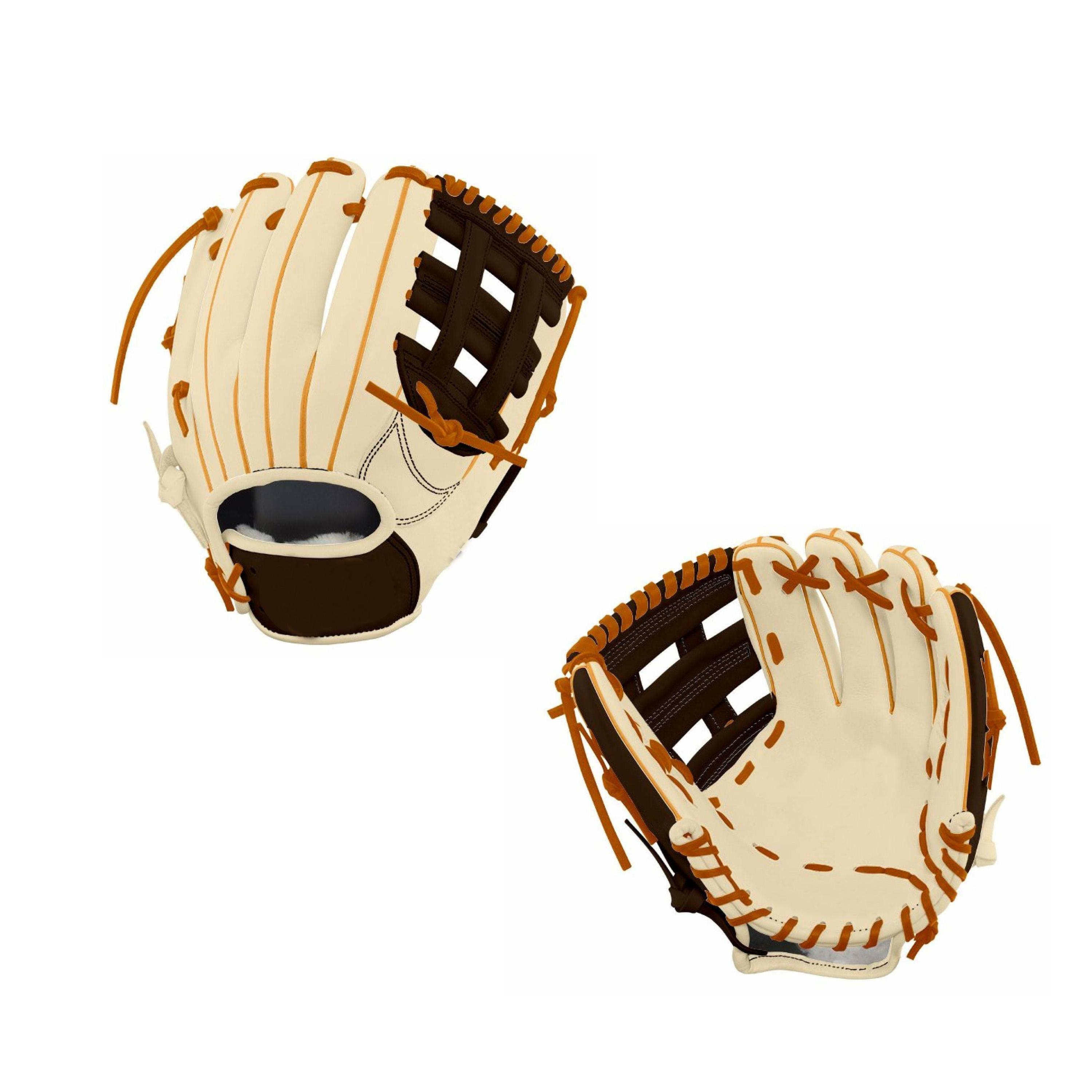 custom design 14 inch infield right hand throw H web  cowskin leather baseball gloves