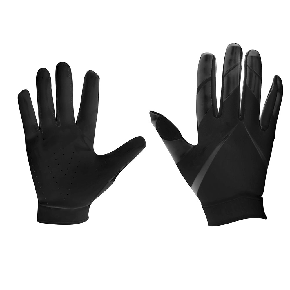 Sticky Cool Design Black American Football gloves Youth Anti-slip Gloves