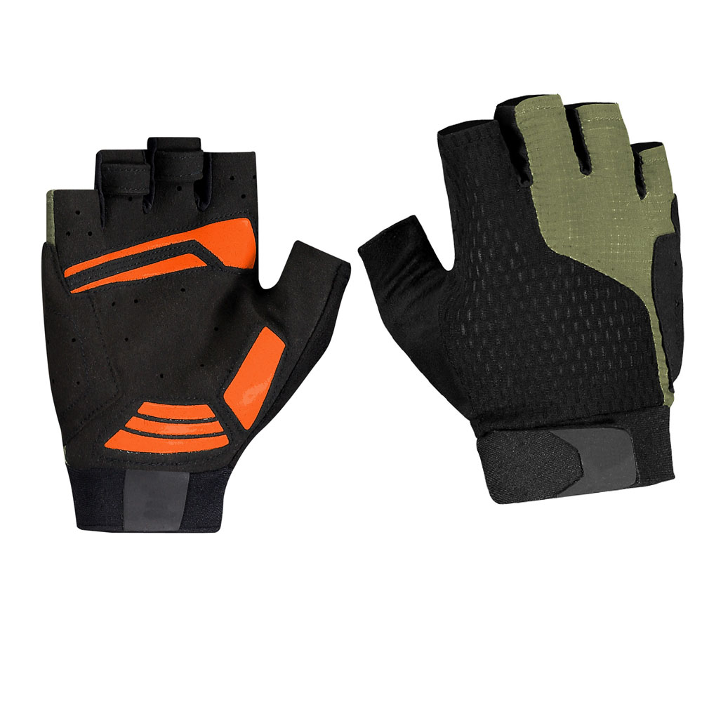 Cheap Wholesale Anti-slip Bicycle Gloves Green Half Finger Bike Road Racing Soft Pad Gloves