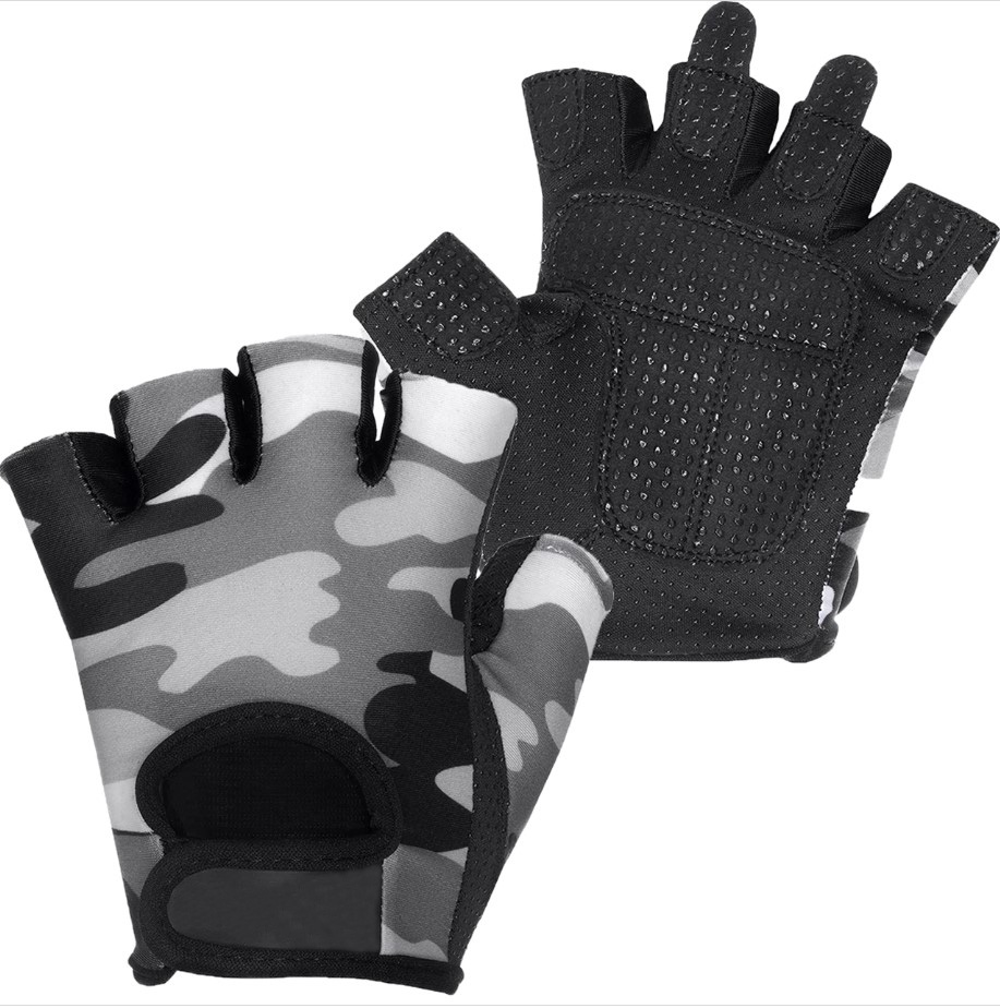 flexible customized cool popular design breathable half finger fitness gloves
