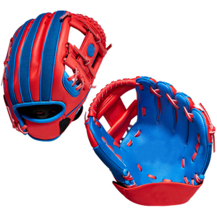 Manufacturer OEM Custom Good Quality Leather Baseball Gloves designed Logo Cowhide professional Yout