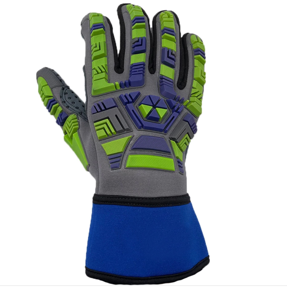 Factory OEM New Design High Visible Long Cuff Outdoor Industrial Construction Anti-Shock Hard Work M