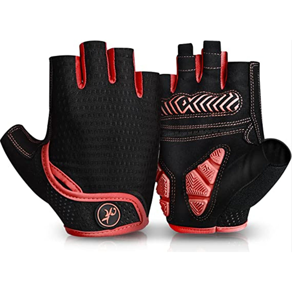 Outdoor GEL Padded Vibration-Resistant Short Finger Gloves Fitness Bike Mountain Bicycle Road Cyclin
