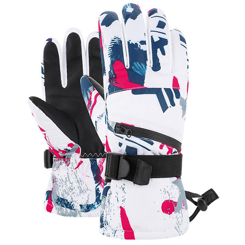Latest High Quality Competitive Price Ski Gloves Gloves Waterproof Fabric Polyester PU Leather Palm 