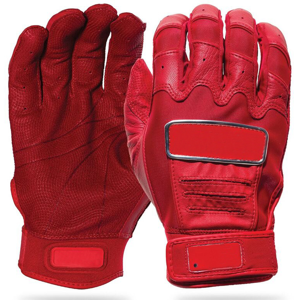 Manufacturers Custom High Quality Red Sheepskin Baseball Gloves Hot Sale OEM Custom High Grip Profes
