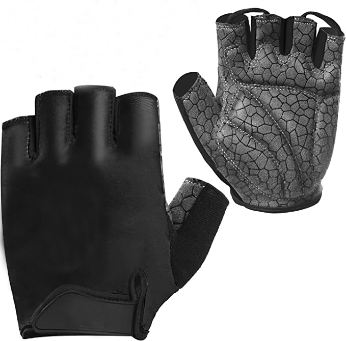 Outdoor GEL Padded Vibration-Resistant Short Finger Gloves Fitness Bike Mountain Bicycle Road Cyclin