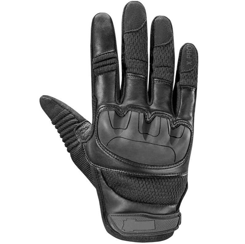 Custom Micro Fiber Rubber Knuckle Protection Flexible Protective Safety Gloves Black Heavy Duty Work